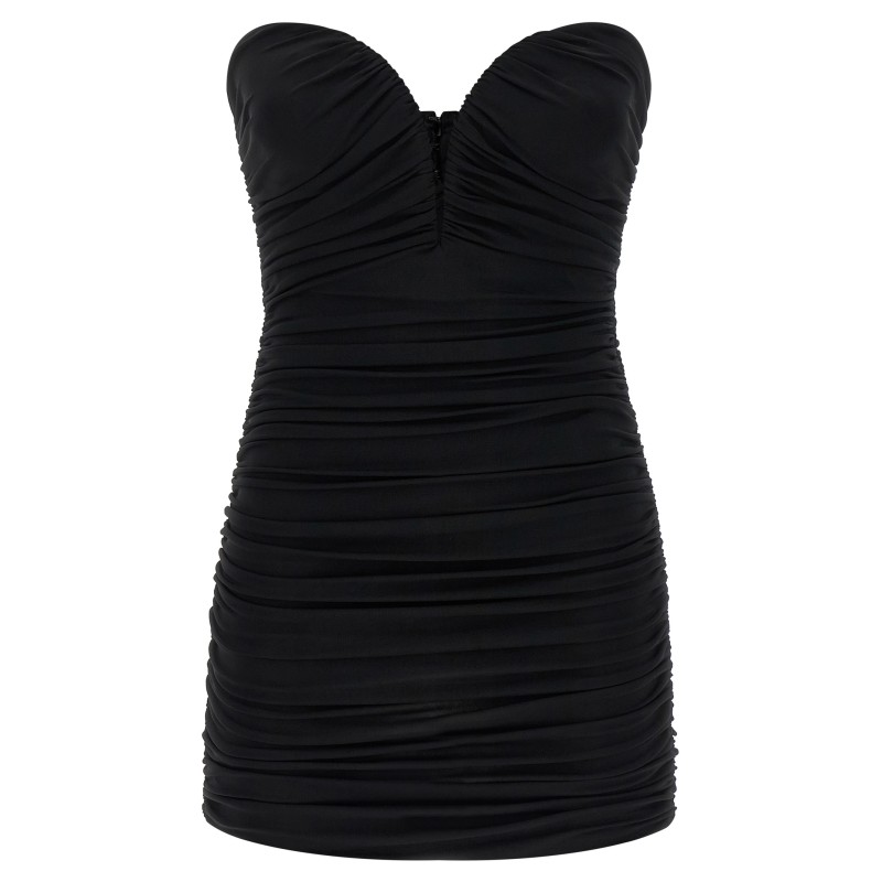 Heart-shaped neckline dress