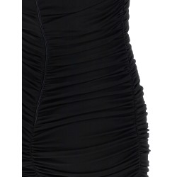 Heart-shaped neckline dress