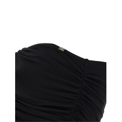 Heart-shaped neckline dress