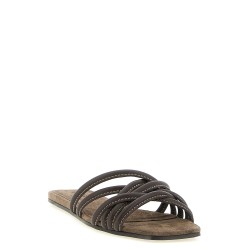Leather slides