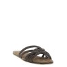 Leather slides