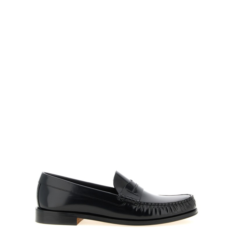 Shiny leather loafers