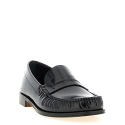 Shiny leather loafers