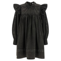 'Black Washed Mini Shirt' dress