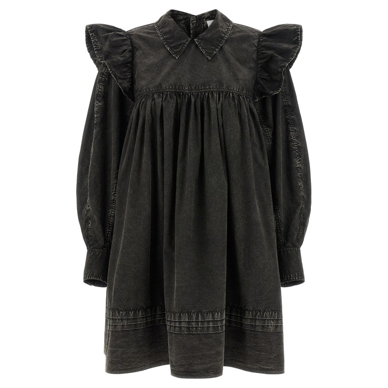 'Black Washed Mini Shirt' dress
