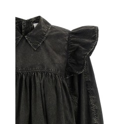 'Black Washed Mini Shirt' dress