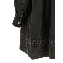 'Black Washed Mini Shirt' dress