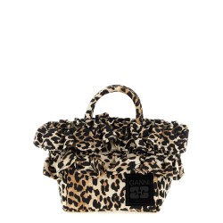 'Mini Shopper Ruffle Print' handbag