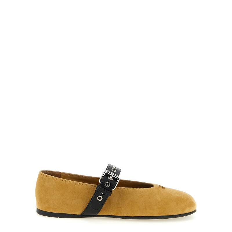 Buckle ballet flats