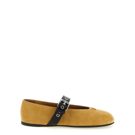 Buckle ballet flats