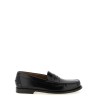 Brushed leather loafers
