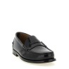 Brushed leather loafers