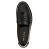 Brushed leather loafers