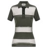 'Sheer Striped' polo shirt