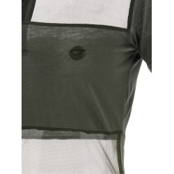 'Sheer Striped' polo shirt