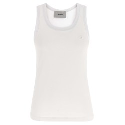 Logo embroidery tank top