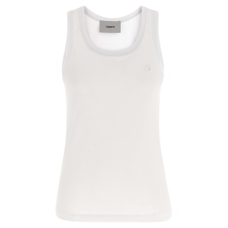 Logo embroidery tank top