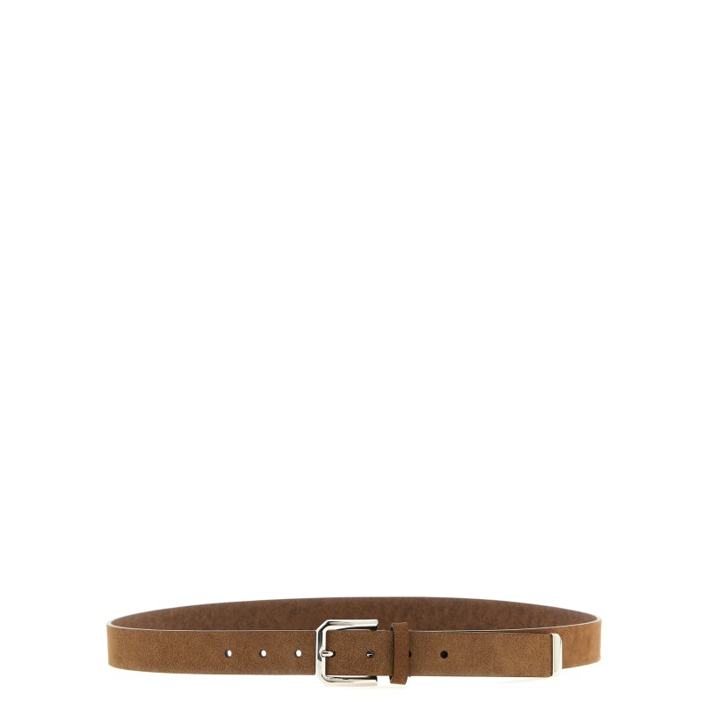Braided leather belt