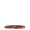 Braided leather belt