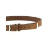 Braided leather belt