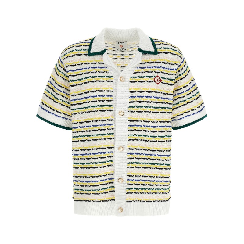 'Tuck Stitch Short Sleeve' shirt