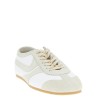 Leather and suede sneakers