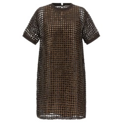 Sequin mesh dress