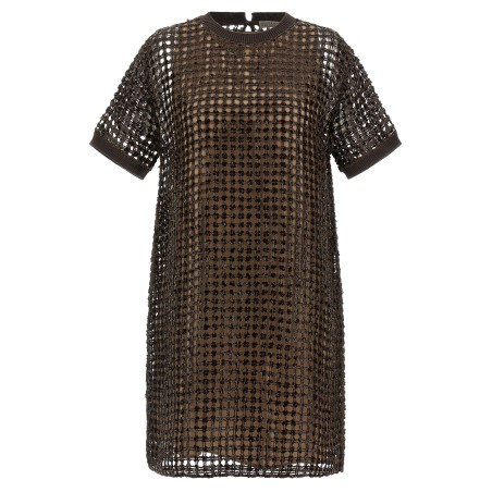 Sequin mesh dress