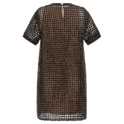 Sequin mesh dress