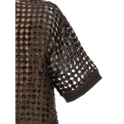 Sequin mesh dress