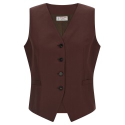 Viscose and linen vest