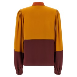 Color-block blouse