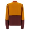 Color-block blouse