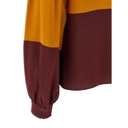 Color-block blouse