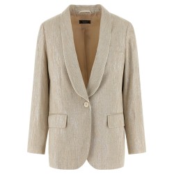 Lamé thread blazer