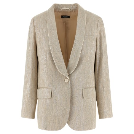 Lamé thread blazer