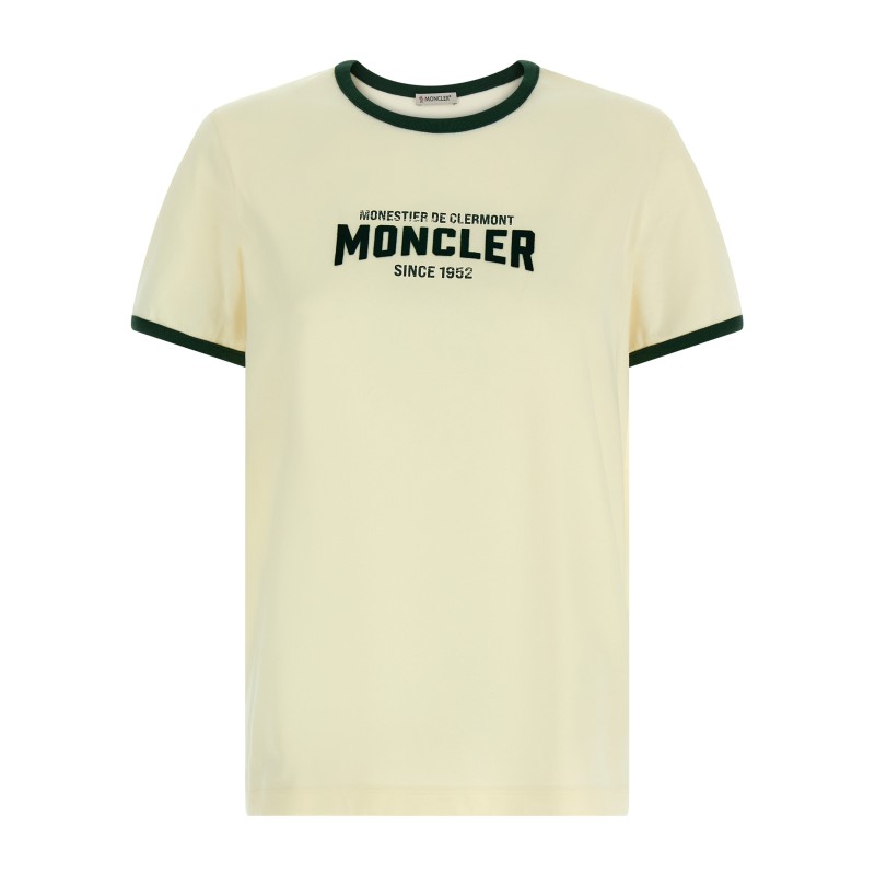Flocked logo T-shirt