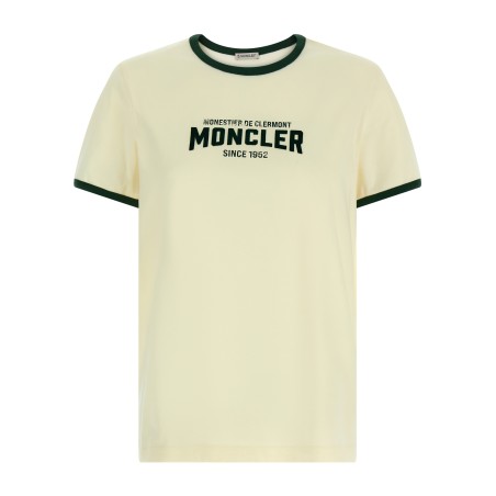 Flocked logo T-shirt