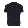 Open collar polo shirt