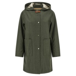 Linen raincoat