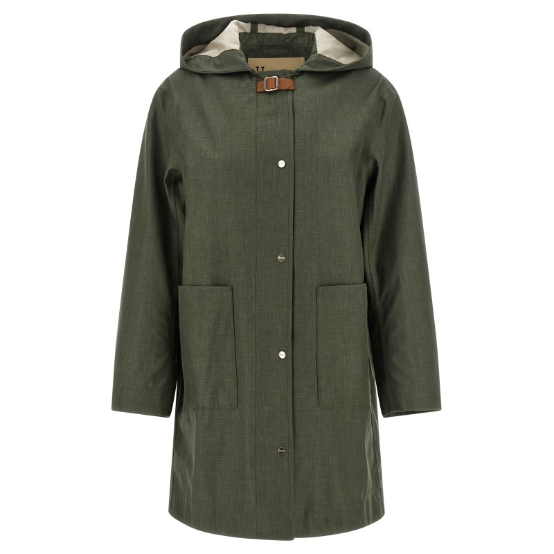Linen raincoat