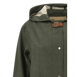 Linen raincoat