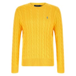 Cotton braided sweater