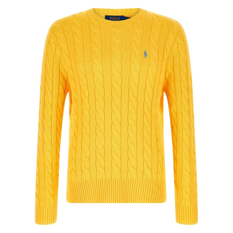 Cotton braided sweater