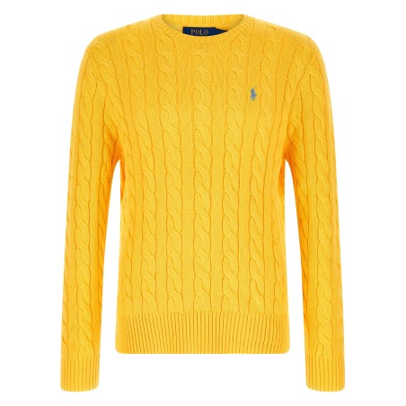 Cotton braided sweater