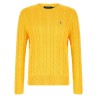 Cotton braided sweater