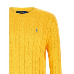 Cotton braided sweater