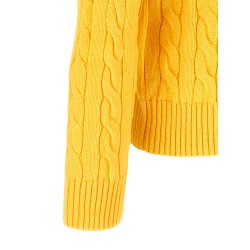 Cotton braided sweater