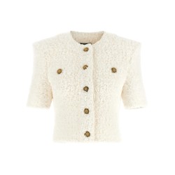 Cardigan tweed plumetis