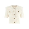 Cardigan tweed plumetis